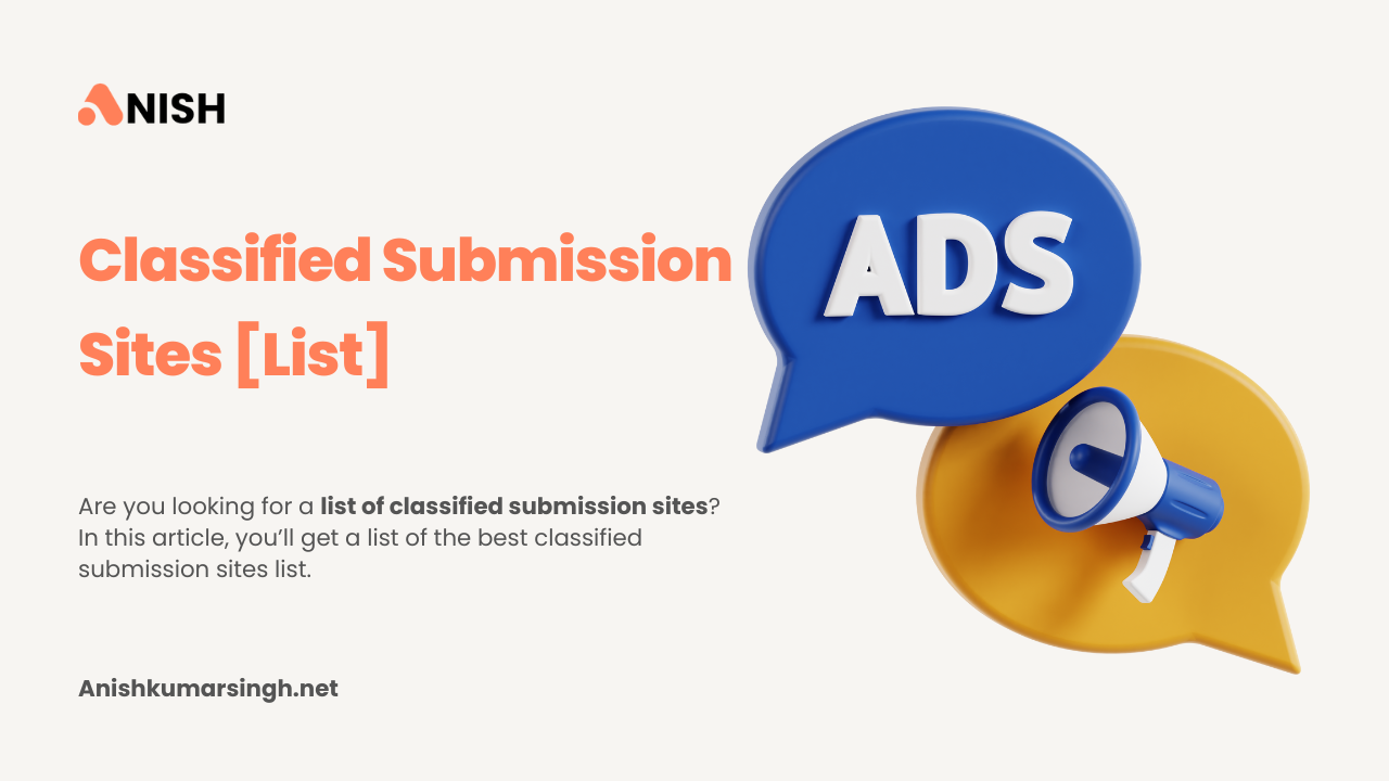 Classified Submission Sites List