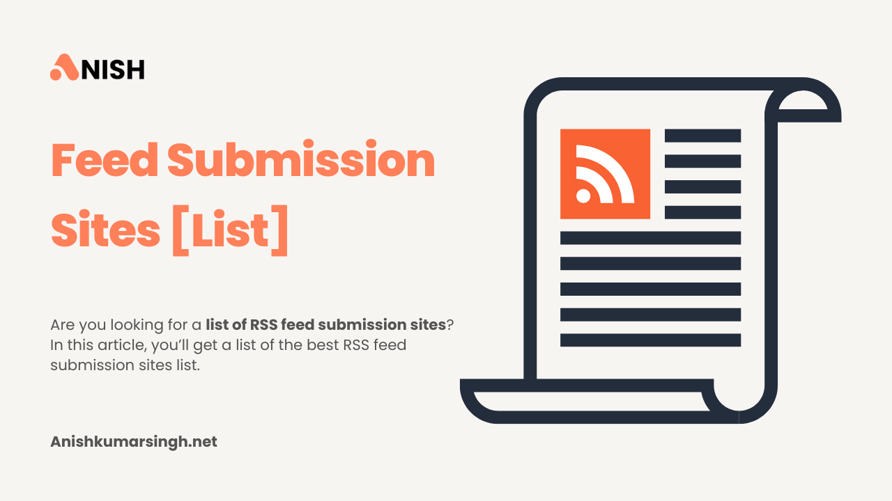 RSS Feed Submission Sites List