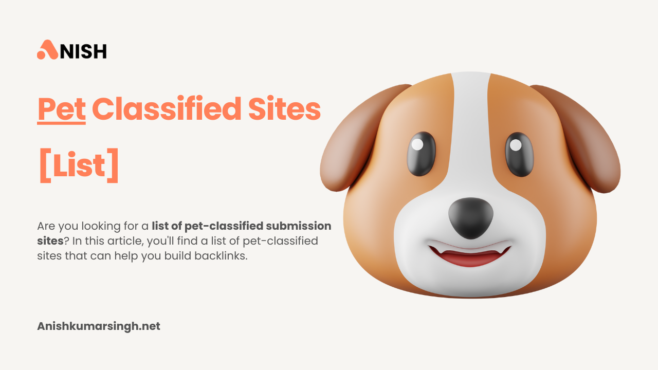 Pet Classified Submission Sites