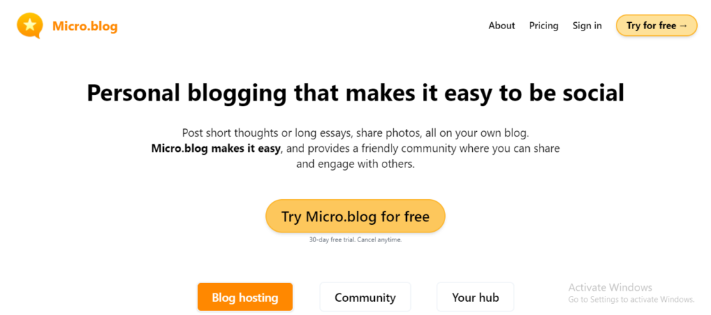 Micro blog