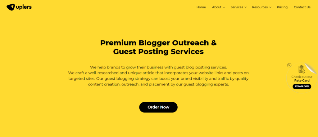 Uplers Premium Blogger Outreach and Guest Posting Services